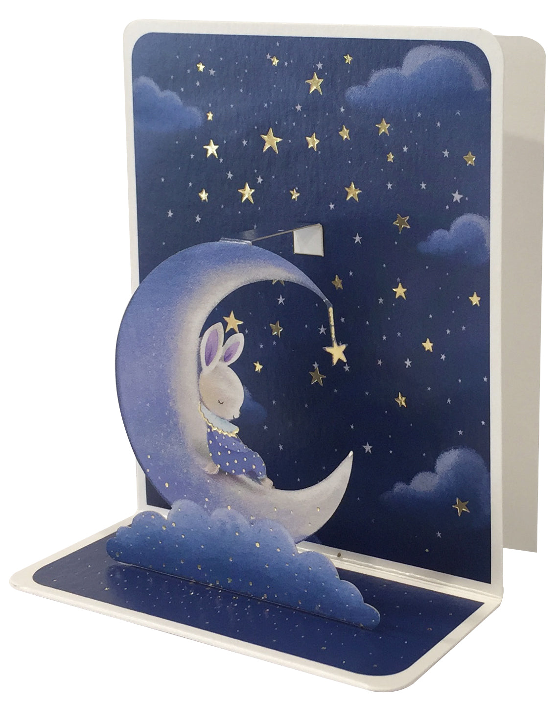 Blue Bunny Baby Pop-up Small 3D Card - Cardmore